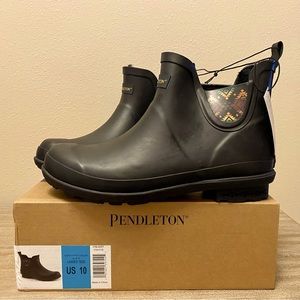 Pendleton Chelsea Rain Boots in Sierra Sunset (Black)